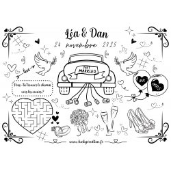 Set de table de coloriage...