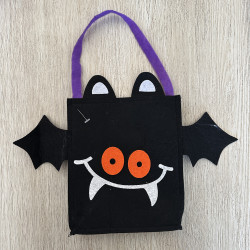 Sac noir violet Halloween