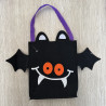 Sac noir violet Halloween