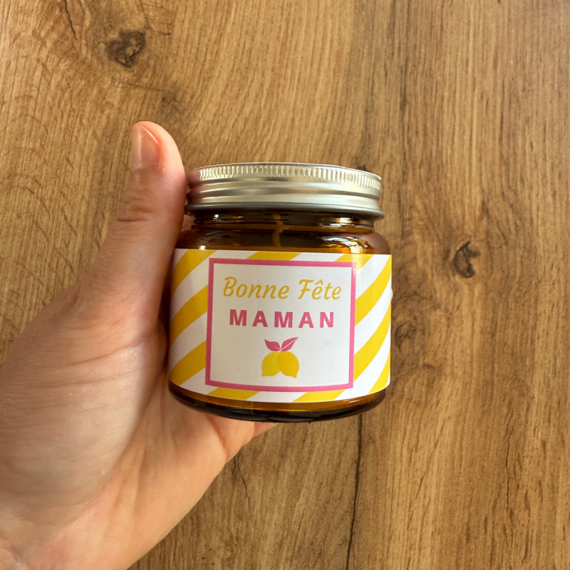 Bougie parfumée personnalisée pour la Fête des Mères