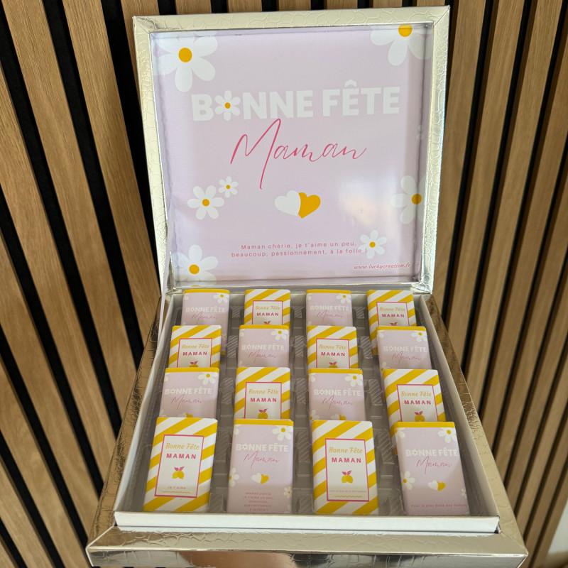 Boite de chocolats personnalisée pour la Fête des Mères