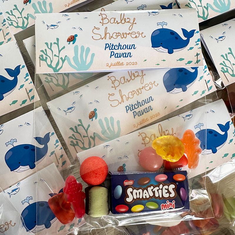 Sachet de bonbons personnalisé