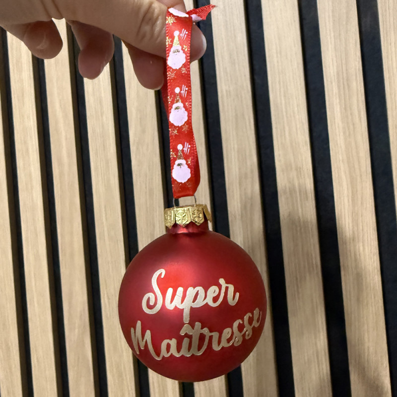 Boule de Noël personnalisée