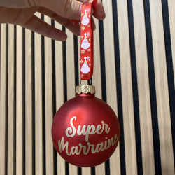 Boule de Noël personnalisée