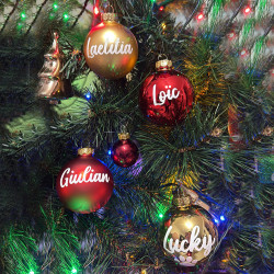 Boule de Noël personnalisée