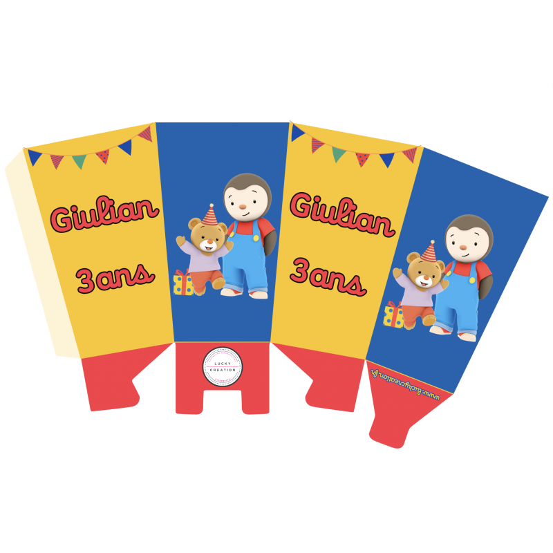 Gabarit Pop Corn - Canva - 11cm de hauteur