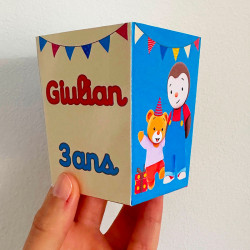 Gabarit Mini Pop Corn - Canva - 8cm de hauteur