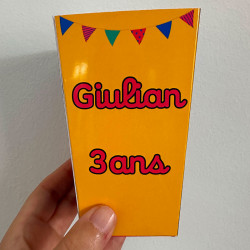 Gabarit Pop Corn - Canva - 11cm de hauteur