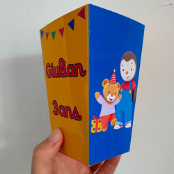 Gabarit Pop Corn - Canva - 11cm de hauteur