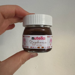 Mini pot de Nutella personnalisé