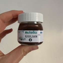 Mini pot de Nutella personnalisé