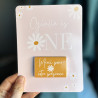 Carte de remerciement avec Chocolat Personnalisés