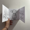 Dépliant de 5 coloriages personnalisés
