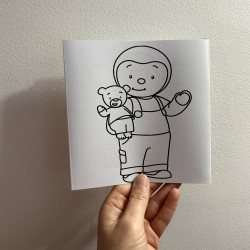 Dépliant de 5 coloriages personnalisés