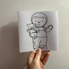 Dépliant de 5 coloriages personnalisés
