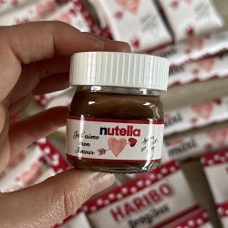 Mini pot de Nutella personnalisé